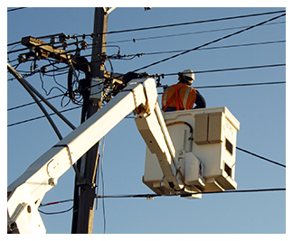 Power Lines Being Fixed